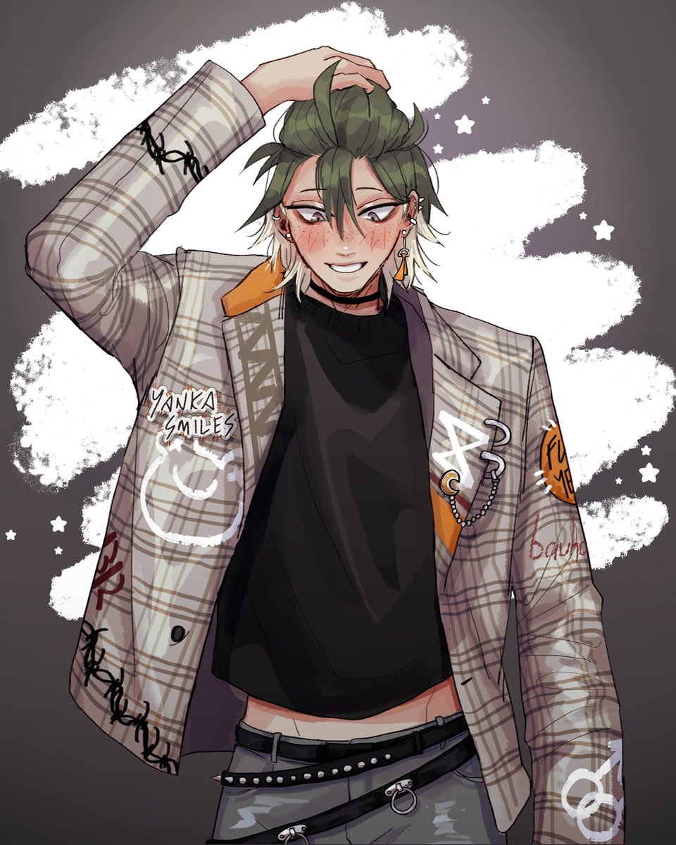my favourite punk yamaguchi arts 😳💗💗💗 credit to the artist