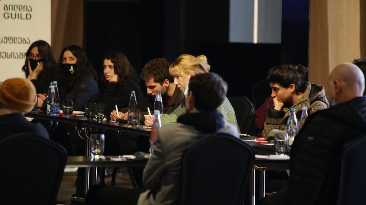 LabourGuild's tweet photo. • / #Guild held an internal workshop of #artists - "Challenges of #employees in the field of #performing #arts."
• / Issues discussed: Guild's "7 demands for #cultural #reform!", research - "Georgian Theater 2019", cultural financing system and prospects for cultural reform. https://t.co/Almdb2LFDl
