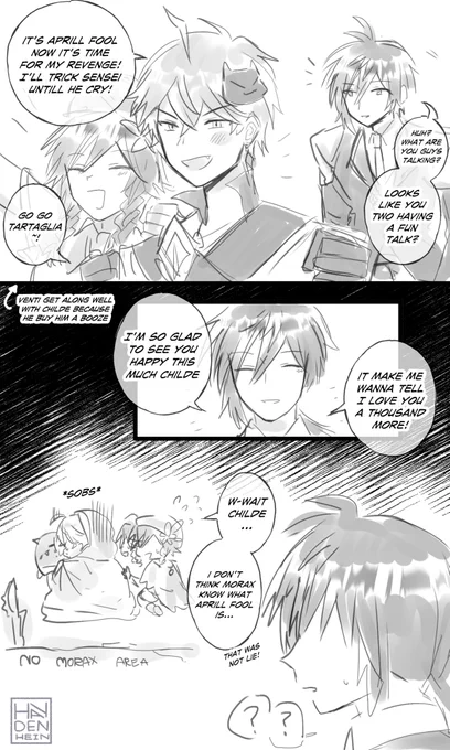 #ZhongChi #鍾タル #จงทาร์ต 
??

you expect me to draw more badass childe?
no I will give you more dumb childe ?✨✨✨ 