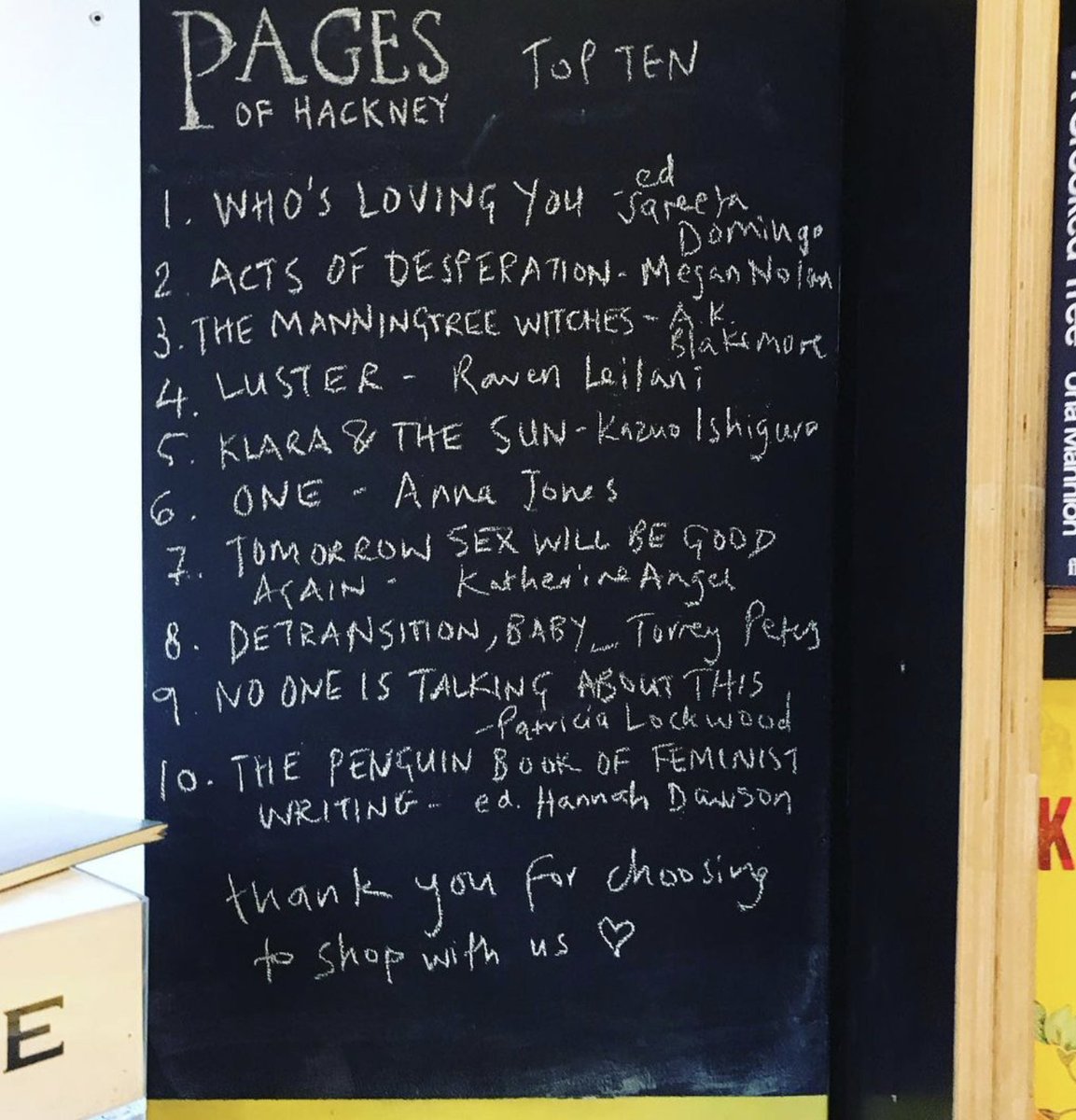 Our top ten bestsellers list for March is looking—to use the industry term—BANGING ✨

Thanks so much everyone! ♥️

cc @mmegannnolan @akblakemore @torreypeters