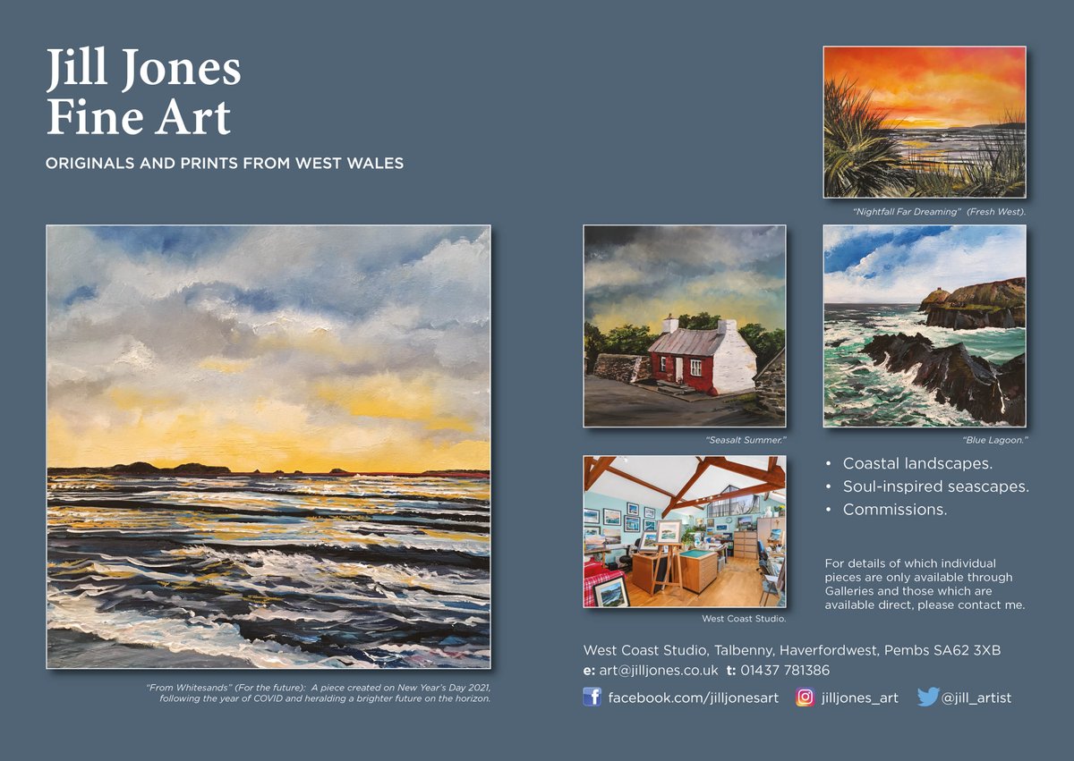 IngridASLW's tweet photo. A true celebration of the #westwales #coast read all about the amazing art of Jill Jones here.
#giftideas #april #seascapes #westwalescoast #welshartist #artforthehome #ukartists #craftmagazine #artmagazine https://t.co/n96iFYOfIy