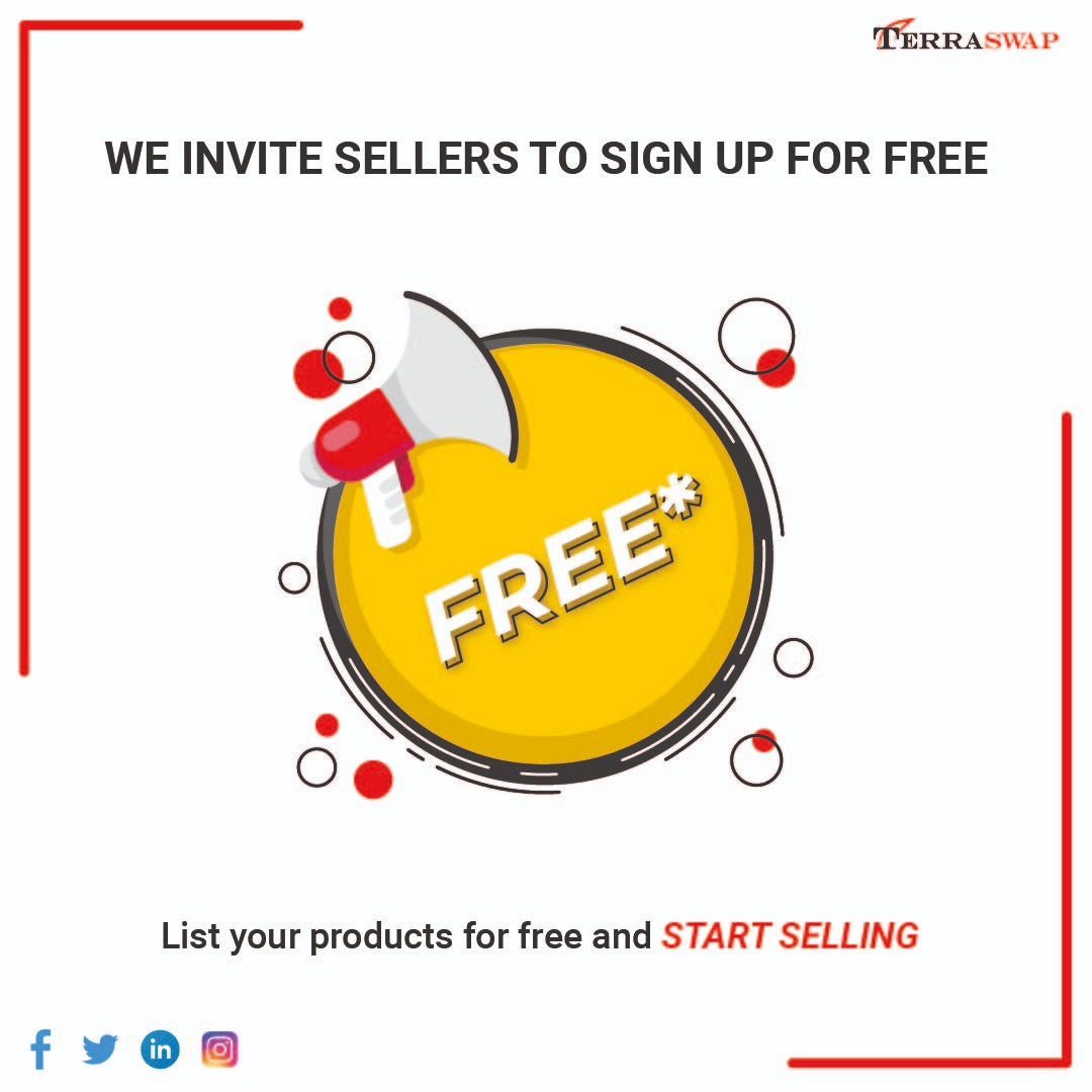 Become a seller with @terraswap by signing up for FREE and start selling your products. 

#terraswap #sellerwithterraswap #onlinebusinessplatform