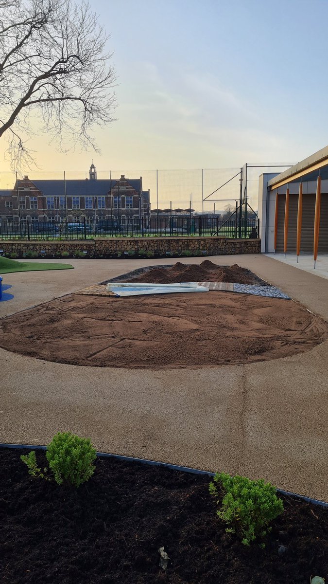 stockportgs's tweet photo. The Grounds team at SGS are nearing completion of the play space at the new Pre-Reception development with three lawns installed this week.
#SGSJuniorSchool #PreReception #Nursery https://t.co/9R8k4MJUuN