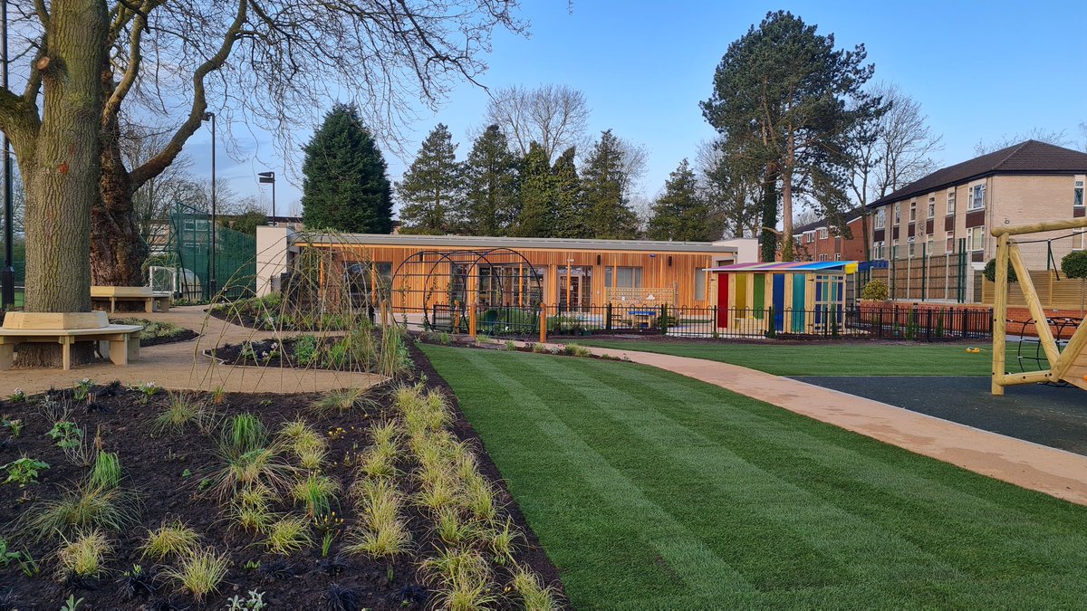 stockportgs's tweet photo. The Grounds team at SGS are nearing completion of the play space at the new Pre-Reception development with three lawns installed this week.
#SGSJuniorSchool #PreReception #Nursery https://t.co/9R8k4MJUuN