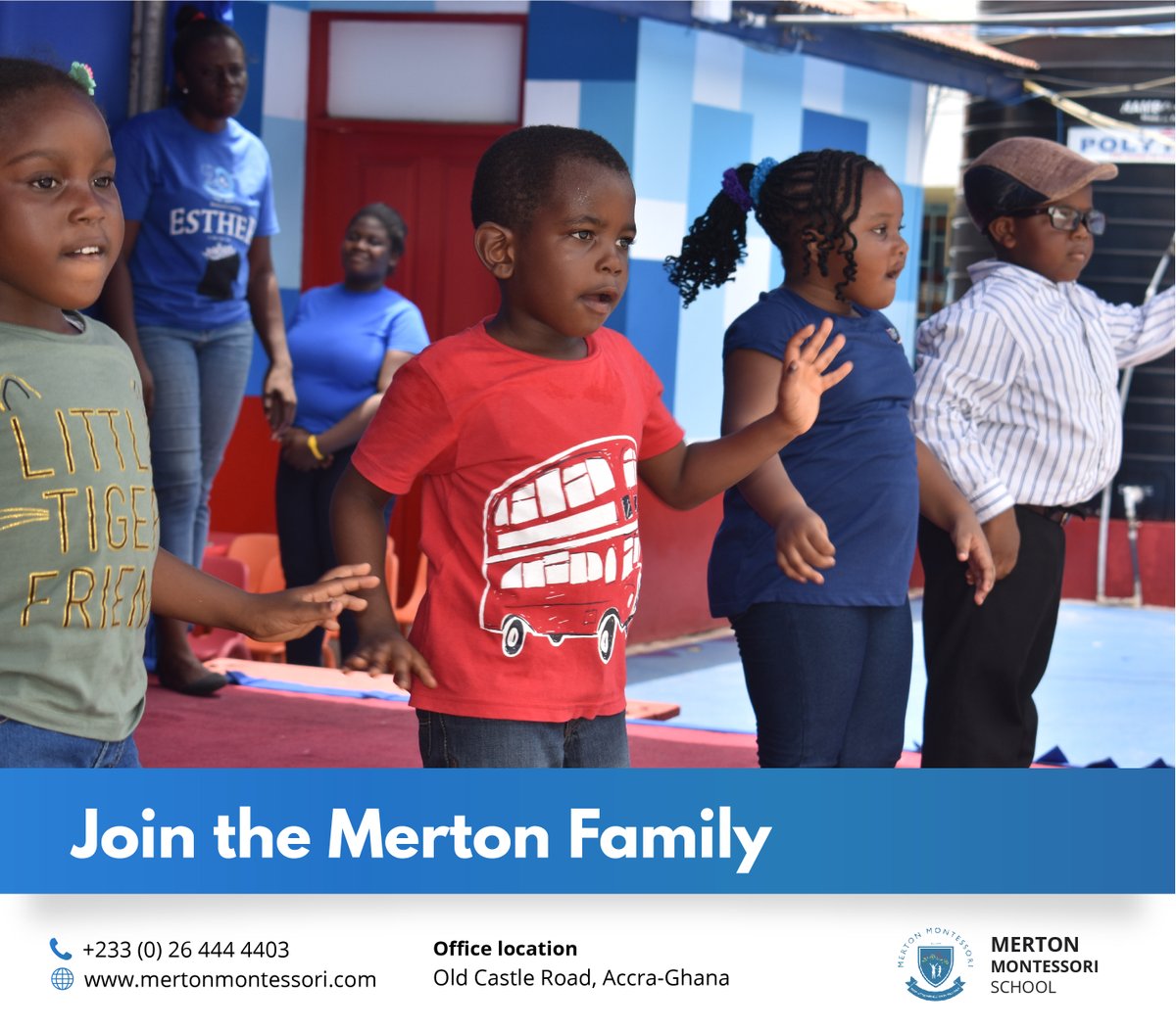 MertonSch's tweet photo. Join the Merton Family. Enrol your child today to experience the best in education. Call 0264444403 or visit https://t.co/1rhHIJrT9j to learn more. #MertonMontessori #Ghana #School #Merton https://t.co/FLLEcsJPhr
