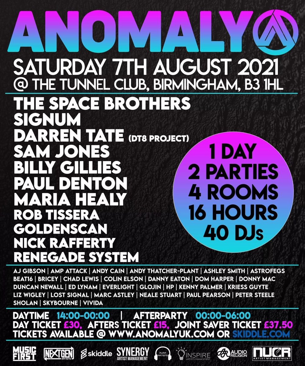 Anomaly 5th Birthday with <a href="/RobTissera/">DJ Rob Tissera</a>  <a href="/darrentate/">Darren Tate</a> <a href="/Goldenscan/">Goldenscan</a> <a href="/SignumOfficial/">Ron Signum Hagen</a> <a href="/MariaHealydj/">Maria Healy</a> 
skdl.co/SHBWbZVLgeb