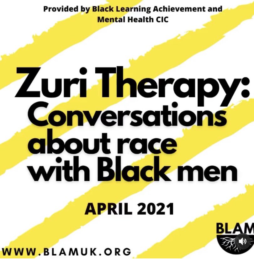 BLAM_South_LDN's tweet photo. We have 10 spaces left on our Black Men Only Zuri Group Sessions, led by Black Therapists.
.
Sessions start this Saturday, sign up now!! 
https://t.co/thu7jaFgy9 https://t.co/o9JLCxiJGP