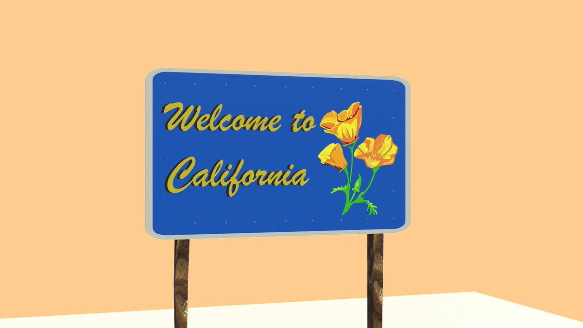 SweCat1's tweet photo. Tried to recreate the California Sign in blender. First time applying a texture to something as well.
#blender #Blender3d #california #beginner #render #cycleengine https://t.co/AG2zvS5tUn