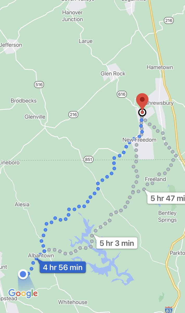 Been savoring this day for a while. Just 15 miles up from Hampstead through Young Mans Fancy and across the Mason Dixon to Railroad PA. Plenty of time to take in all sights and serendipities. Rain all gone. Legs eager to get back at it.