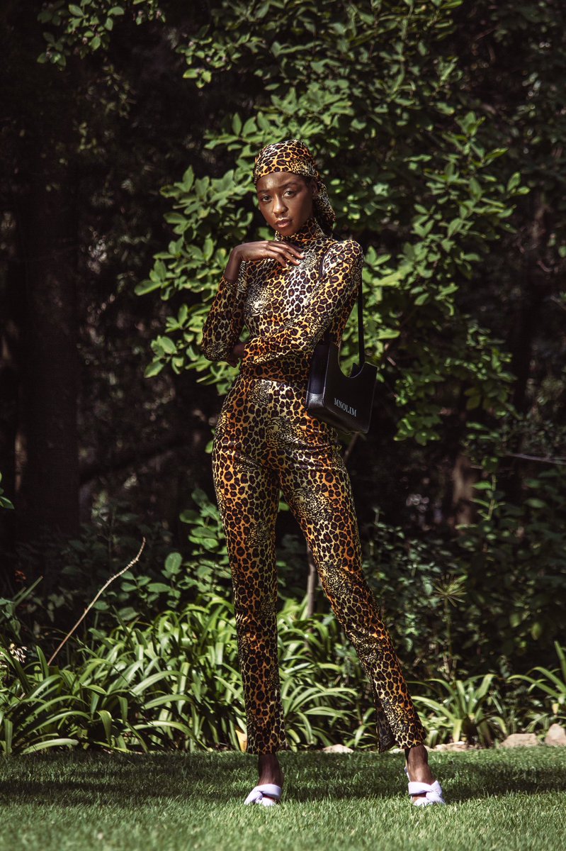 mattenolim's tweet photo. Matte Nolim #FallWinter21 

Leopard-turtle-neck top,high waist formal leggings paired with our new Makhwapheni MNOLIM Bag. 

Model : Katlego Phajane 
Photo : Liam Connor 
Make up : Sydney Davy https://t.co/jqwLahi6tq