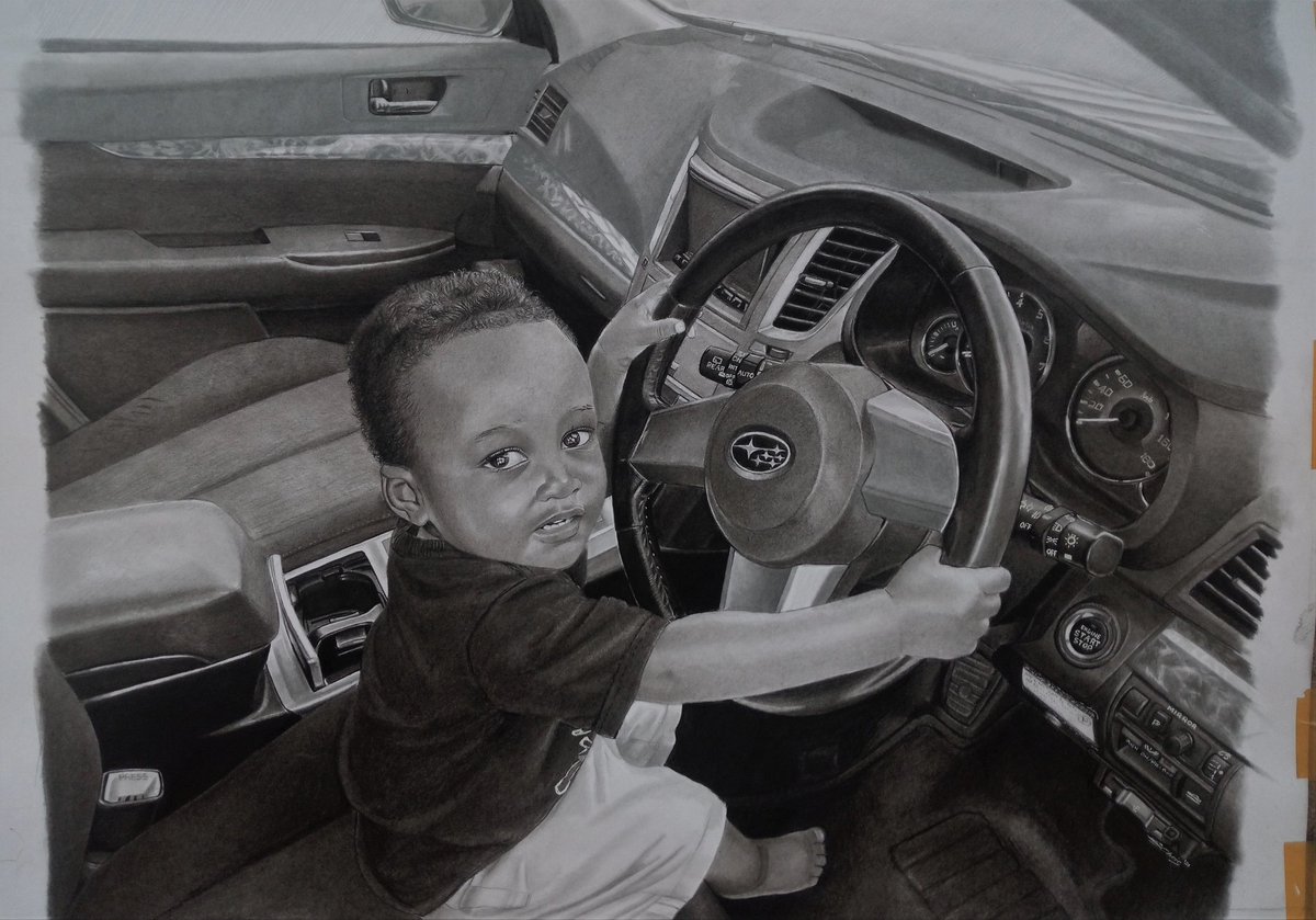 EjikuChris's tweet image. Pencil drawing. This was quite the challenge 😀