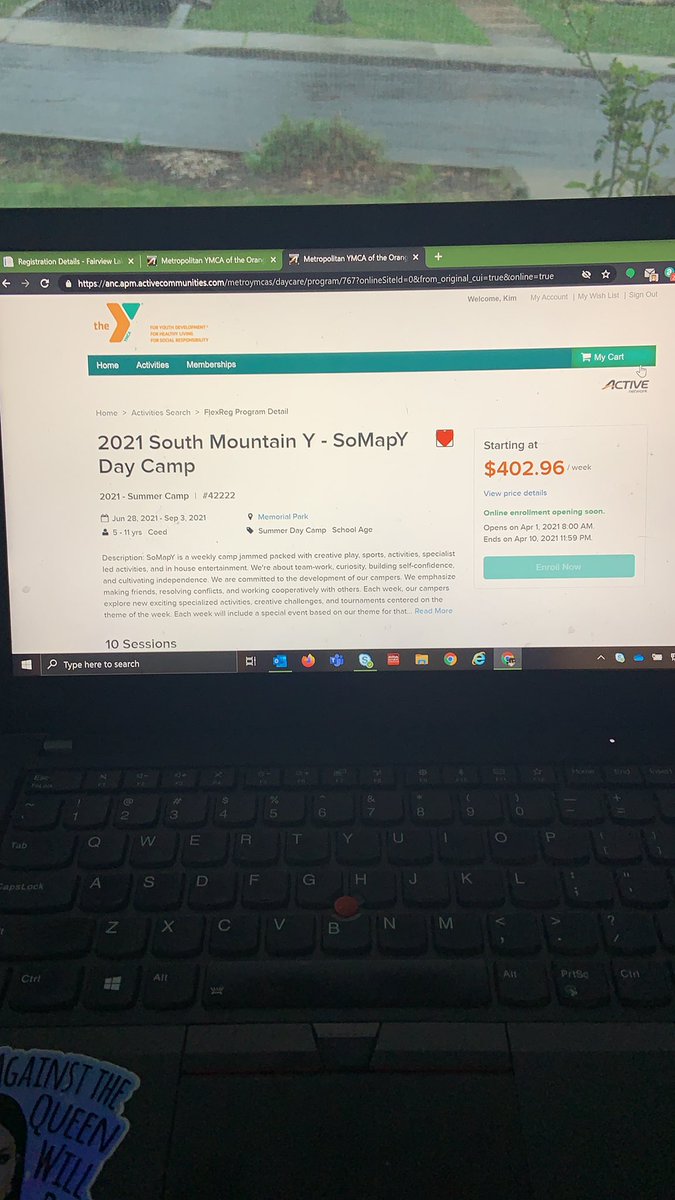 gorode's tweet photo. Refreshing my computer screen over and over for camp registration. The hottest ticket in town when you’re a working mom. https://t.co/qZME0sFW6P