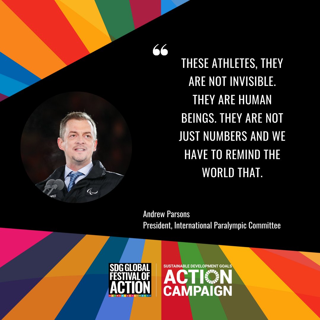 Andrew Parsons: these athletes, they are not invisible. They are human beings. They are not just numbers and we have to remind the world that.