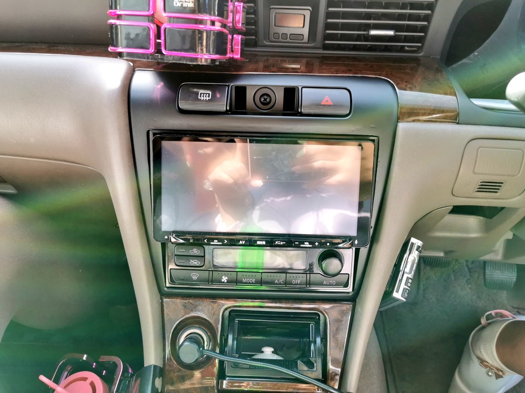C35ローレル 2DIN オーディオパネル エアコンパネル エアコン