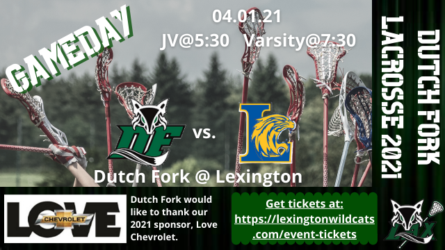 df_lacrosse's tweet photo. It's gameday at Lexington for Dutch Fork Lacrosse. https://t.co/g5PJNW8q0K