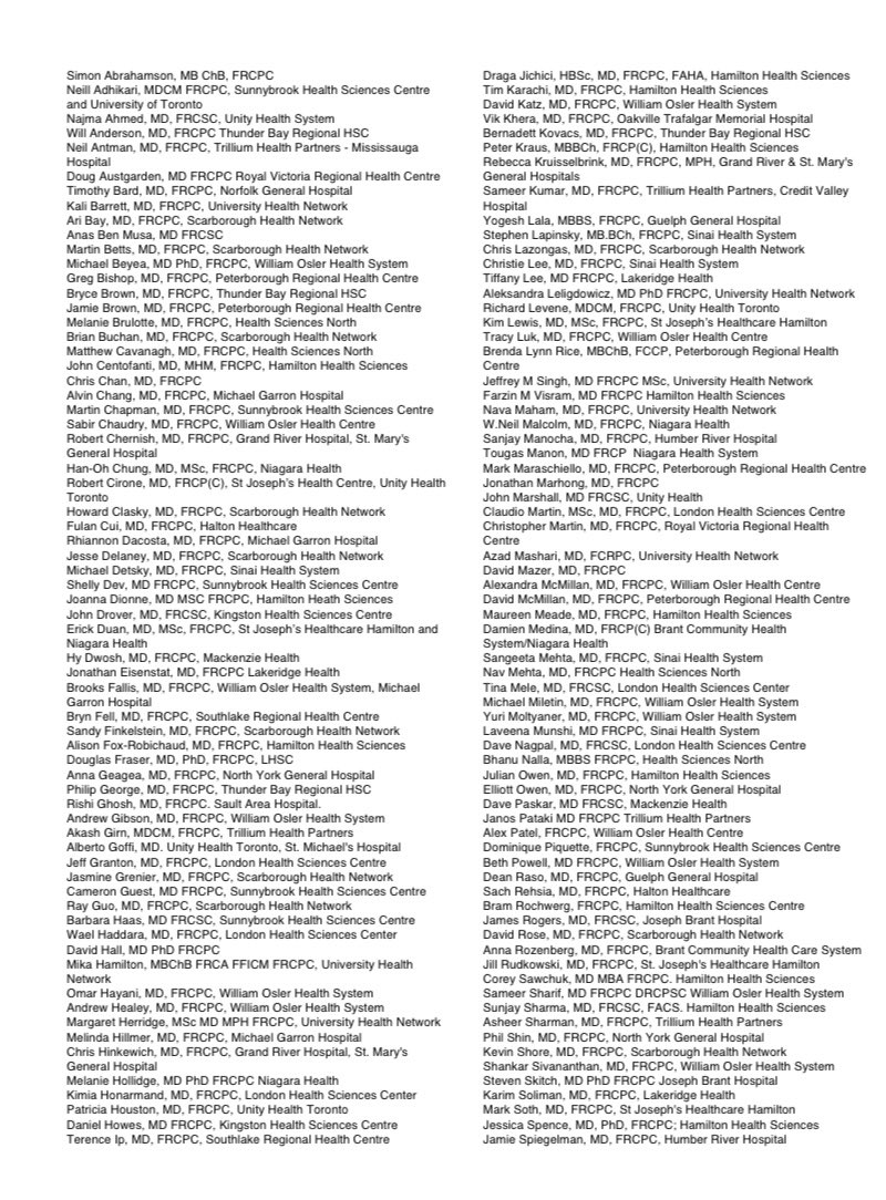 KWardTV's tweet photo. BREAKING: An open letter from Ontario Intensive Care Physicians working in ON ICUs signed by 150+ doctors:

“We are being led down a very dangerous path by using ICU capacity as a benchmark for tolerance of COVID-19 spread... we do not agree with this approach” 

FULL LETTER: https://t.co/rwd83NiUOM