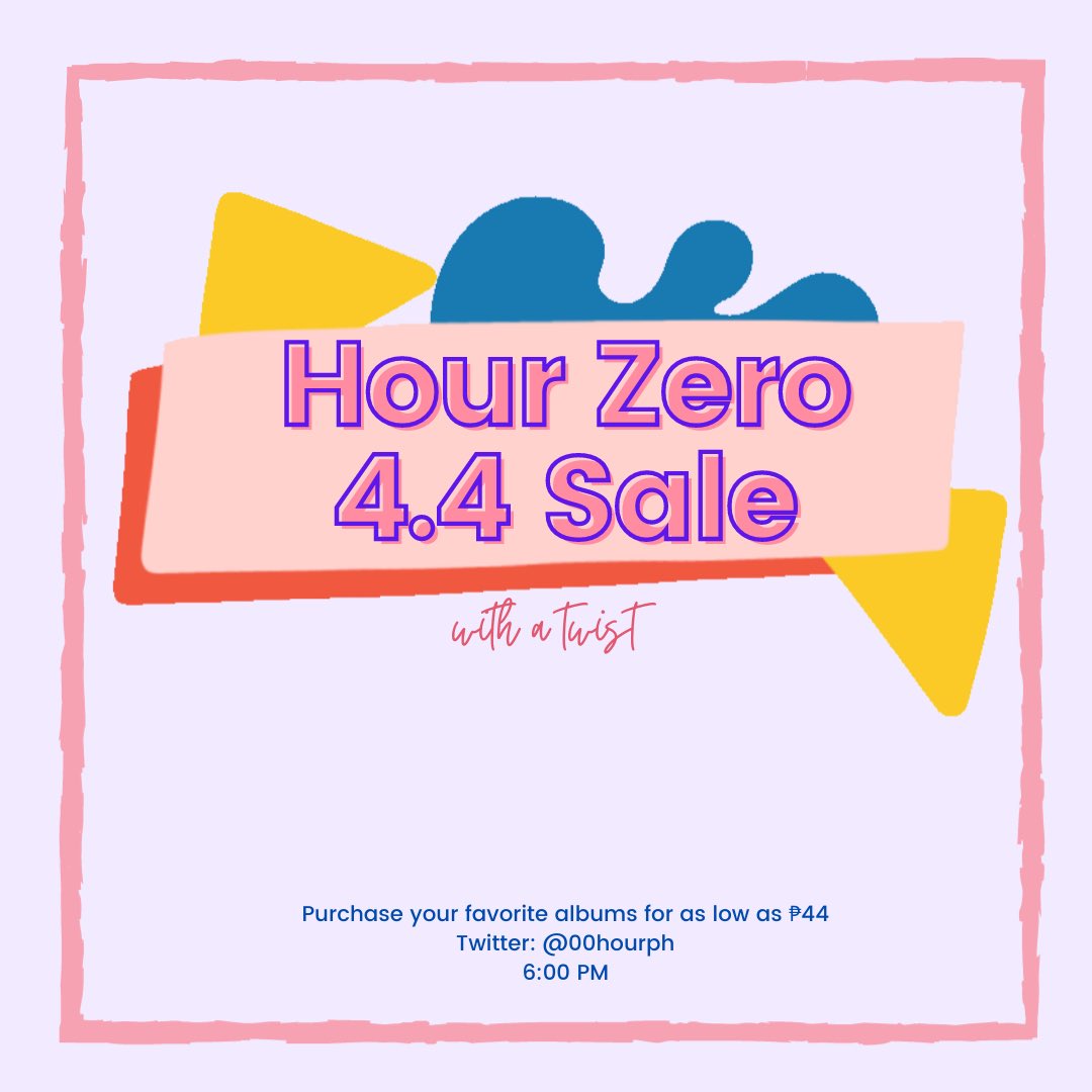 Hour Zero K Shop Ph Ongoing Gos S Tweet Who S Ready For Hour Zero S 4 4 Sale Purchase Your Favorite Albums Official Pc For As Low As 44 Pesos Follow Us For More Updates Hour Zero K Shop Ph Ongoing Gos S Tweet Who S Ready For Hour Zero S 4 4 Sale Purchase Your Favorite Albums Official Pc For As Low As 44 Pesos Follow Us For More Updates