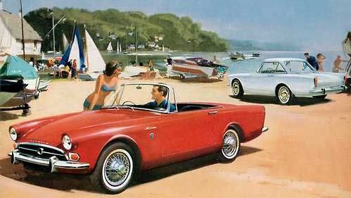 Sunbeam_Alpine's tweet image. We just love those ‘60s brochures. For #ThrowbackThursday, here’s some fine Series IV art from 1964. 

 #SunbeamRapier #RootesGroup