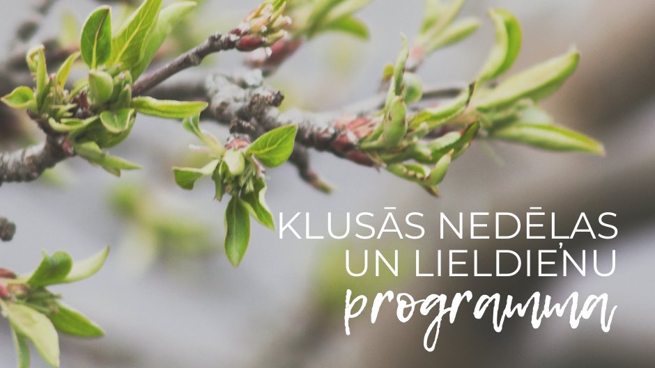 Radio Marija Latvija aicina Lieldienu nedēļu pavadīt mājās, klausoties Klusās nedēļas un Lieldienu programmu un dievkalpojumus; tiešraidēm būs iespēja sekot līdzi arī video formātā, Radio Marija Latvija sociālo tīklu Facebook un Youtube kontos.
rml.lv/klusas-nedelas…