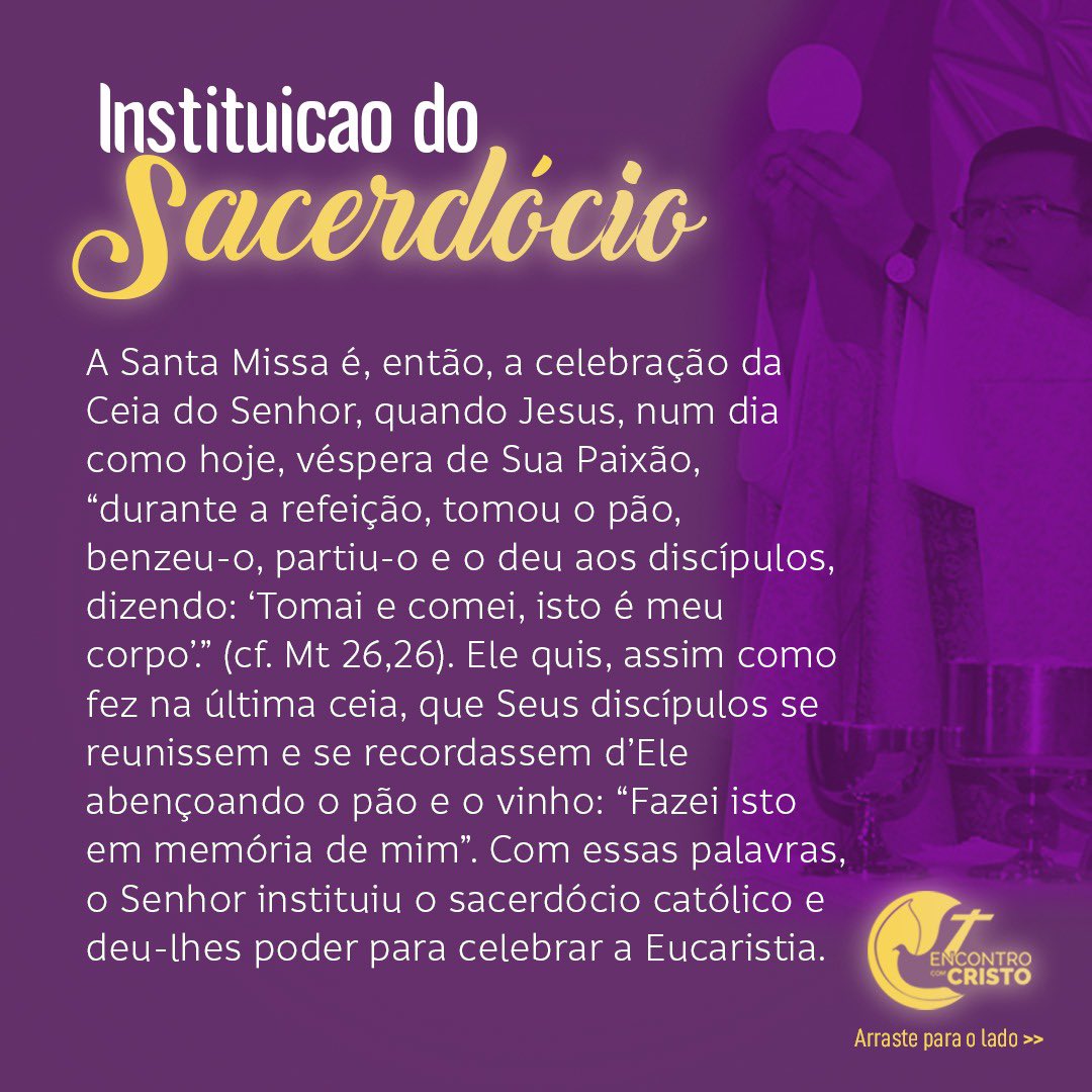 PadreAlberto_'s tweet photo. A Igreja celebra hoje a Quinta-feira Santa. Neste dia, durante a Última Ceia, Jesus instituiu dois sacramentos: a Eucaristia e a Ordem Sacerdotal.
#Igreja #SemanaSanta #QuintaFeiraSanta #OrdemSacerdotal #Eucaristia #Ceia #UltimaCeia https://t.co/ZcmEJ1zCT2