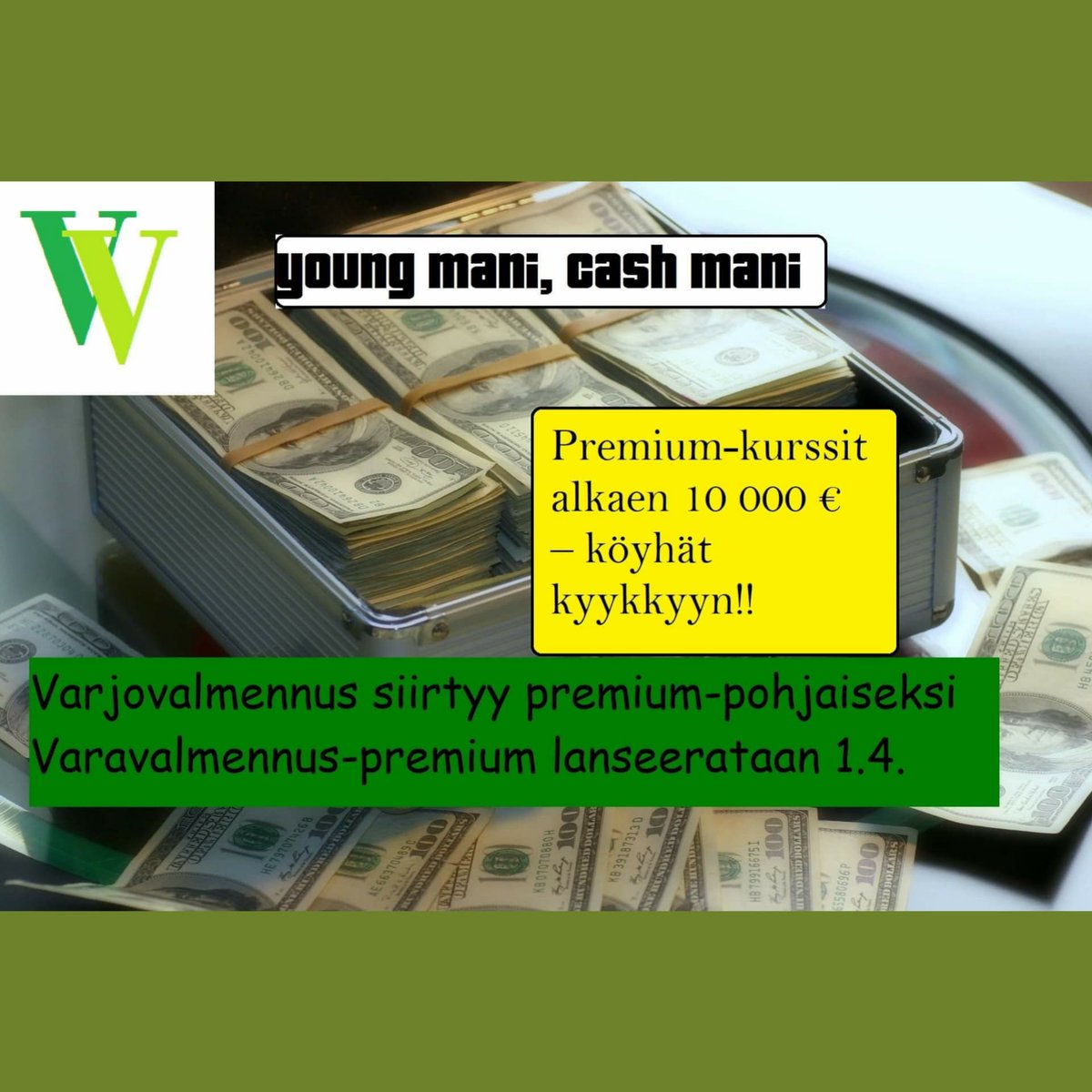 varjovalmennus's tweet photo. VARJOVALMENNUS SIIRTYY PREMIUM-POHJAISEKSI – UUSI VARAVALMENNUS LAITTAA KÖYHÄT KYYKKYYN

Varjovalmennus uudistuu! Vavan rinnalle astuu Varavalmennus eli Vara. Konseptin rinnalla säilyvät edelleen perinteiset ja ilmaiset Varjovalmennuksen kurssit, jotka toimivat freemium-idealla. https://t.co/6jtqGEIByQ