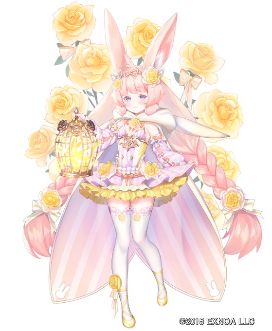 『FLOWER KNIGHT GIRL』にてゴールドバニーを描かせていただきました!🐇✨
現在開催中のイベントでゲットできますので是非よろしくお願いしますー!✨
#花騎士 #フラワーナイトガール 