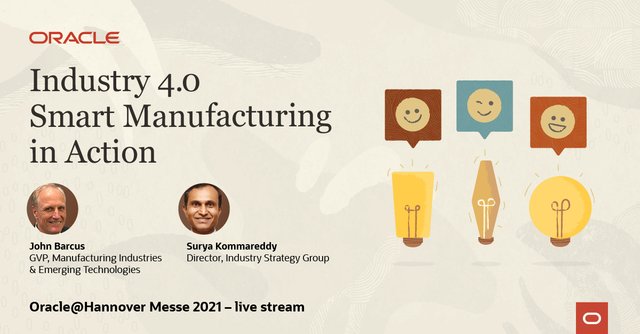 mangalarakesh99's tweet photo. Join @Oracle at @hannover_messe and see how more visibility and better collaboration results in optimized designs and production, with improved core processes and quality control #OracleHM21 https://t.co/b4KIAqITx9 https://t.co/n8ZcVQB9nb