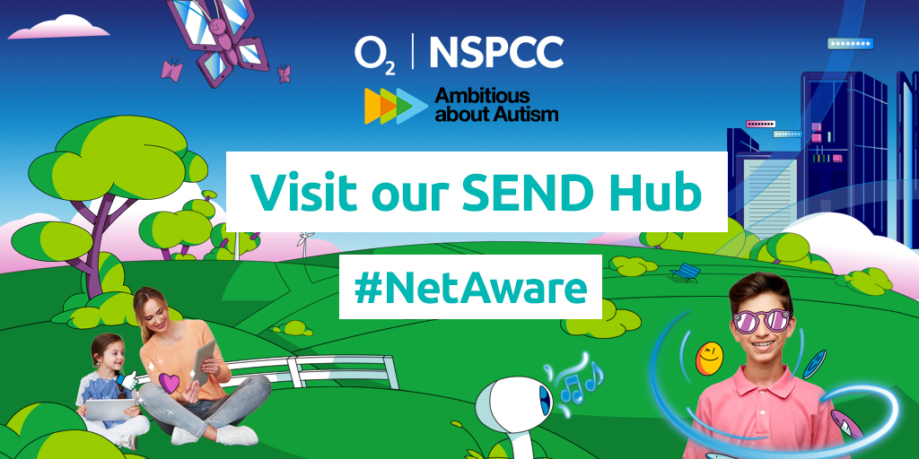 TelefonicaUK's tweet image. Together with @NSPCC, @O2 has collaborated with @AmbitiousAutism to create new accessible resources for parents and carers of young people with SEND. 

Check out our SEND hub on #NetAware ➡️ net-aware.org.uk/news/supportin…