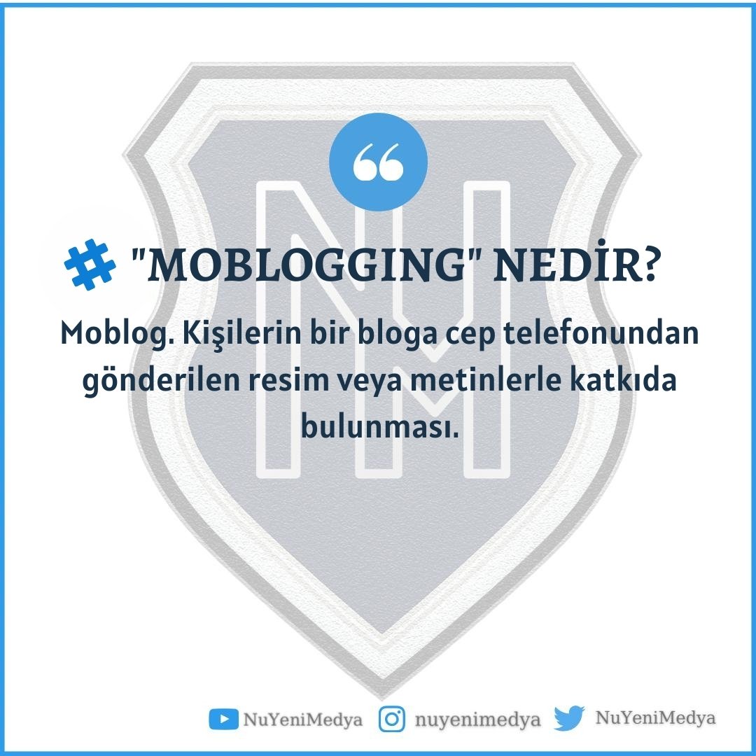 nuyenimedya's tweet photo. #YENISOZLUK'te bugünkü kavramımız #MOBLOGGING !
#nisantasiuniversitesi #nisantasiedu #yenimedya #newmedia https://t.co/u89sbT4SMy https://t.co/tJdaE2JDM2