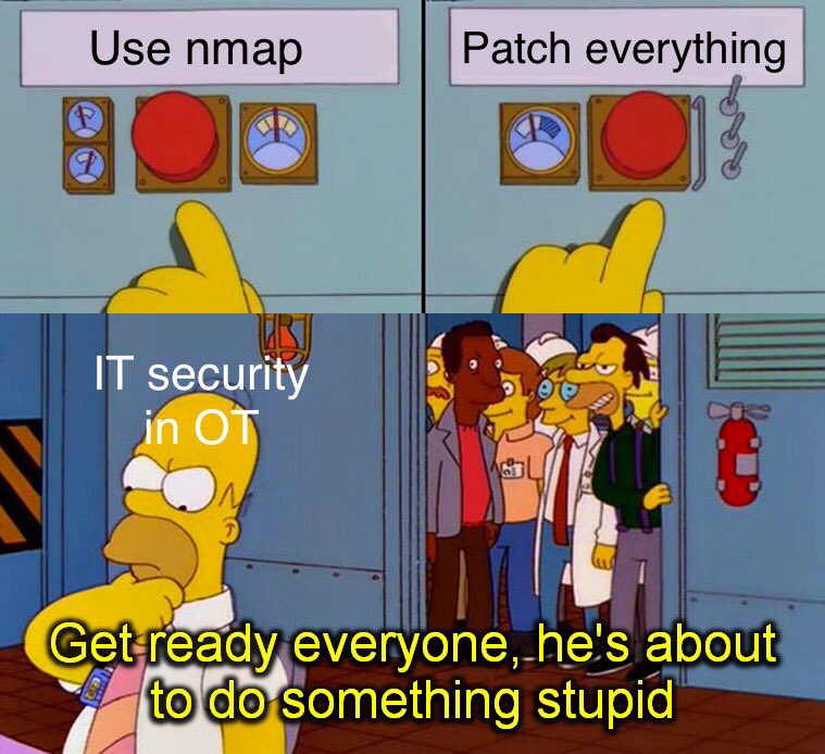jdchristopher's tweet photo. #infosec in industrial control systems _can_ work. But only if you’re willing to learn. Traditional IT-centric tools can halt operations (&amp; more catastrophic consequences) in a plant.

But partnering with engineers &amp; operators can lead to sustainable OT-specific security. Try it! https://t.co/UFizLjytij