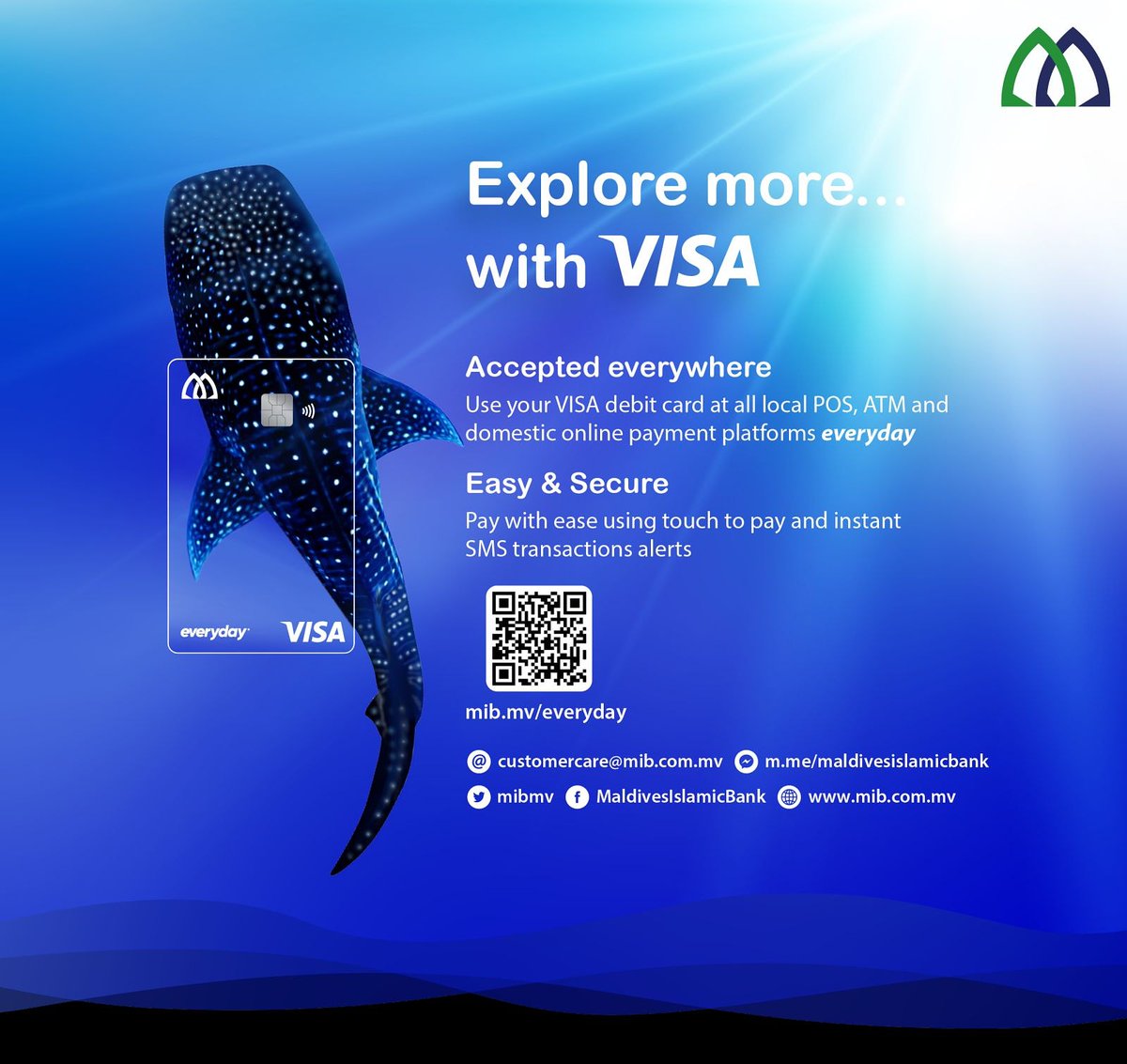We are excited to announce the launch of a brand new addition to MIB's digital services today - VISA Debit Cards!