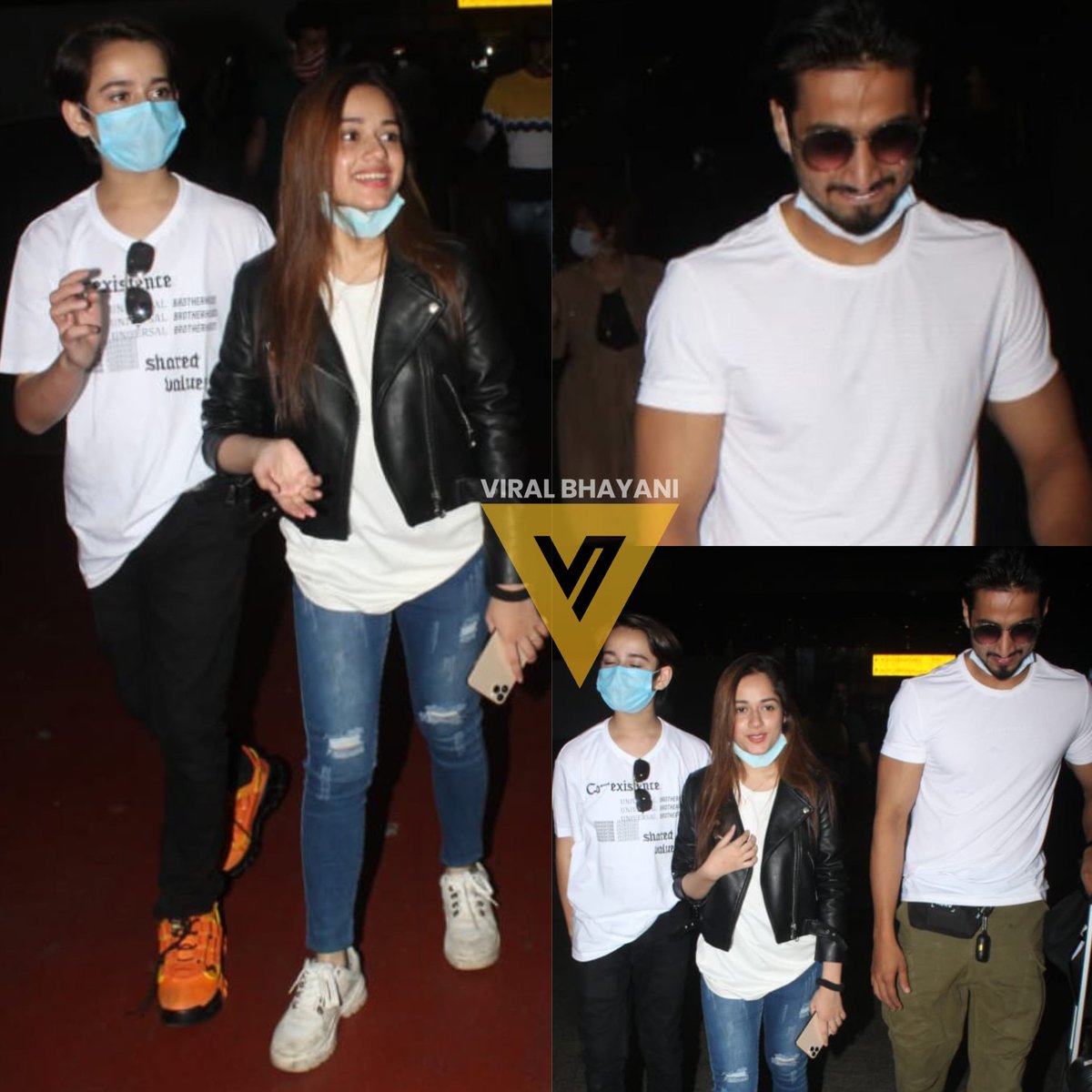 viralbhayani77's tweet photo. #mrfaisu #jannatzubair &amp; brother #aayanzubair get's papped at Airport ✈️📸 @viralbhayani77 https://t.co/2jpLOYrxp3