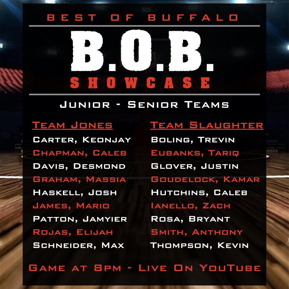 The Best Of Buffalo Showcase is FINALLY HERE! Check out the details and team rosters for today’s game. #PROfectYourGame <a href="/centercourt42/">🏀centercourt🏀</a> <a href="/WNYVarsityBBall/">WNY Boy’s Varsity B-Ball</a> <a href="/wnyhoopmania/">wnyhoopmania</a> <a href="/WNYTomPrince/">Tom Prince</a> <a href="/riri_demos/">Khari Demos</a>