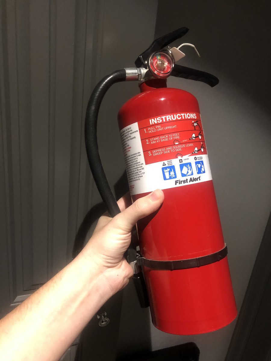 BenSumnerTV's tweet photo. Question: What does it mean when you have 4 fire extinguishers 🧯 placed strategically throughout the house. I do like being prepared but most of it is for Christmas. You never know. #christmas #fireextinguisher #jenks #firesafety #christmaslover #vintagechristmas #BenSumnerTV https://t.co/4dUor55ZIs