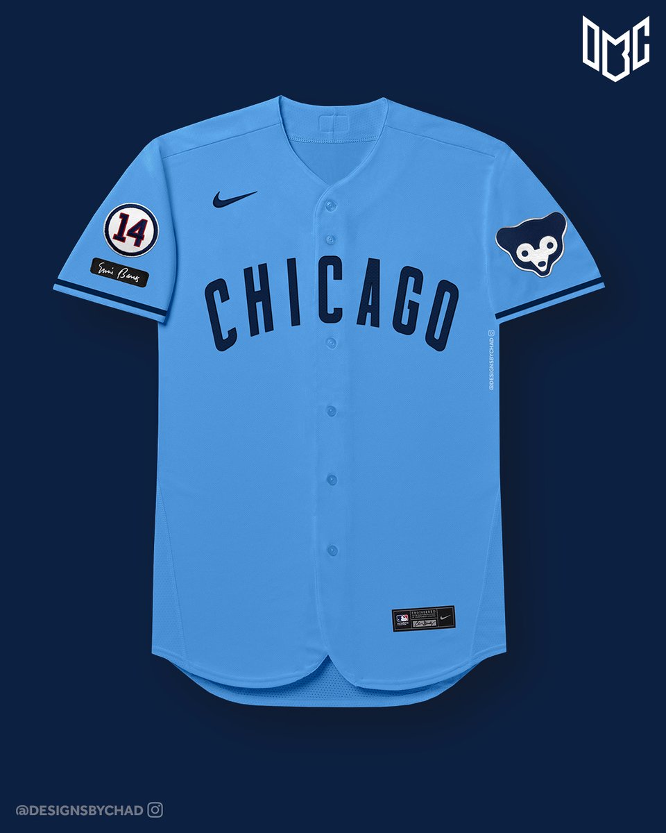 In honor of #OpeningDay #CubTogether

<a href="/ChicagoCubs/">Chicago Cubs</a> jersey refresh.
What if the Cubs went back to their original color of Navy Blue? Instead of the Royal Blue we know today as "Cubbie Blue"

1. Navy Pinstripe [Home]
2. All Navy [Road Alt]
3. Marquee Red [Alt]
4. Powder Blue [Alt]