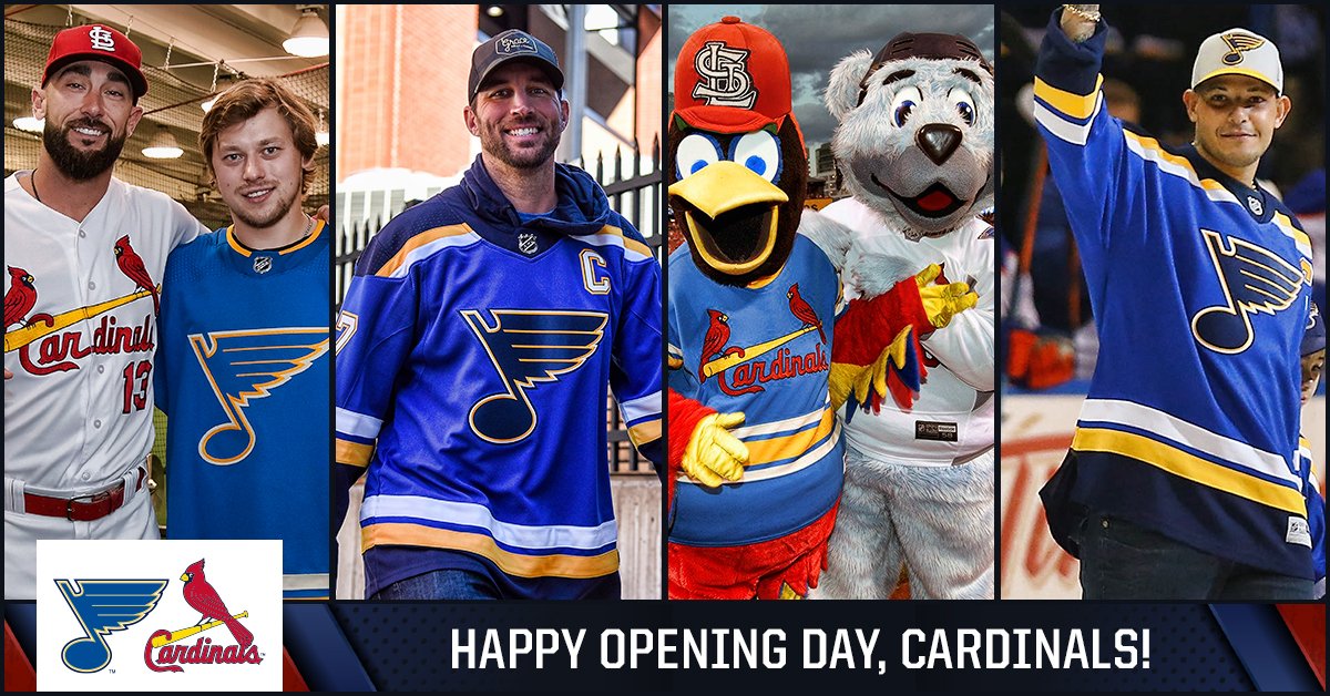 St. Louis Blues on X: 'Good luck this season to our friends at the @ Cardinals! #STLFLY #OpeningDay  / X