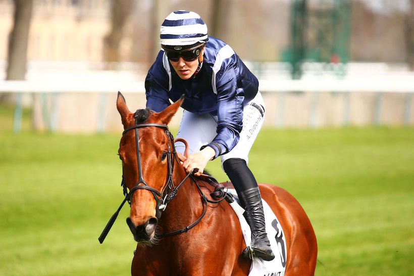 francegalop's tweet photo. [AUJOURD’HUI] #Diablotine est devenue la 1ère 🥇 de sa génération @fgchantilly dans le Px du Début, réservé aux seuls 2ans. La pouliche est entraînée @fgdeauville par Hubert de Nicolay pour @GarciaDuboisDel, Louis-Armand Jolly, Aymard de Nicolay et Astrid Duval… https://t.co/csqg1goUWz