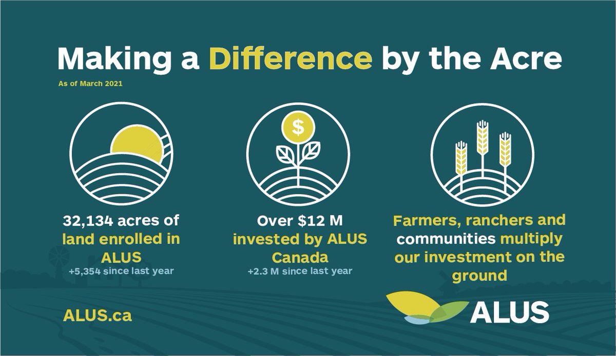 ALUS_Solutions's tweet photo. Last year was unlike any other, and we want to thank everyone involved in ALUS by sharing a snapshot of the progress we made despite the historic challenges presented by 2020. Thank you for making a positive impact! https://t.co/IftVNyBJNp #environment #farming #pollinators https://t.co/MaaDPcoIkh
