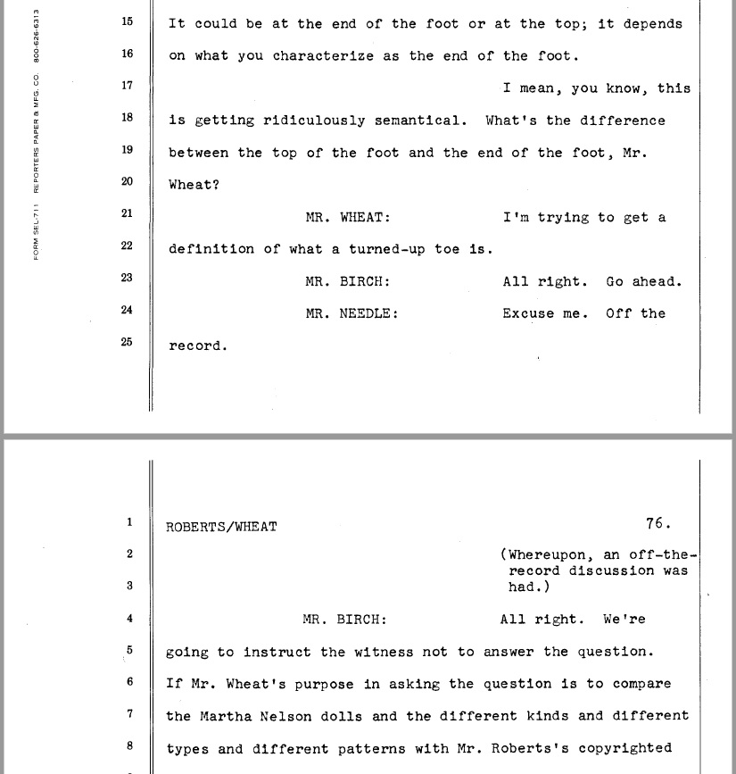 atlantaarchives's tweet image. &quot;Would you please define &apos;unique&apos;?&quot; This is only one of several moments in the Martha Nelson v. Xavier Roberts Louisville civil case that make us say #ArchivesWaitWhat! You definitely don&apos;t see an argument over soft-sculpture baby doll toes very often!