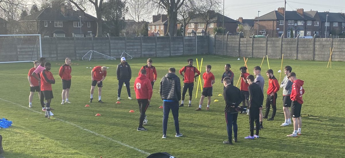 <a href="/U21Hey/">Abbey Hey U21’s</a> first session back. #football