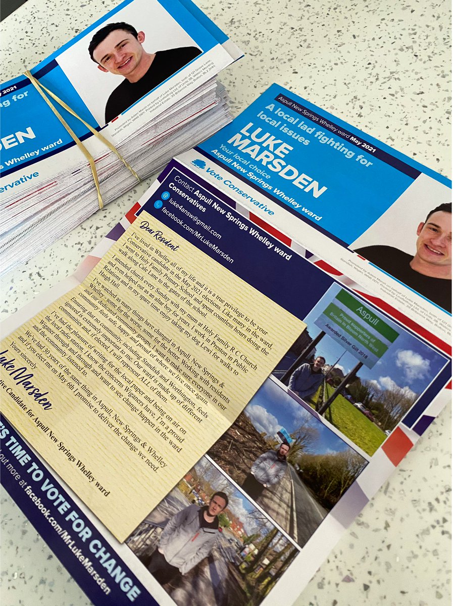 Ready to hit the #LocalElections campaign trail tomorrow morning 🗳🇬🇧👍🏻 it’s time we made a change in Aspull, New Springs &amp; Whelley! <a href="/WLMConservative/">Wigan, Leigh & Makerfield Conservatives</a> #goodfriday