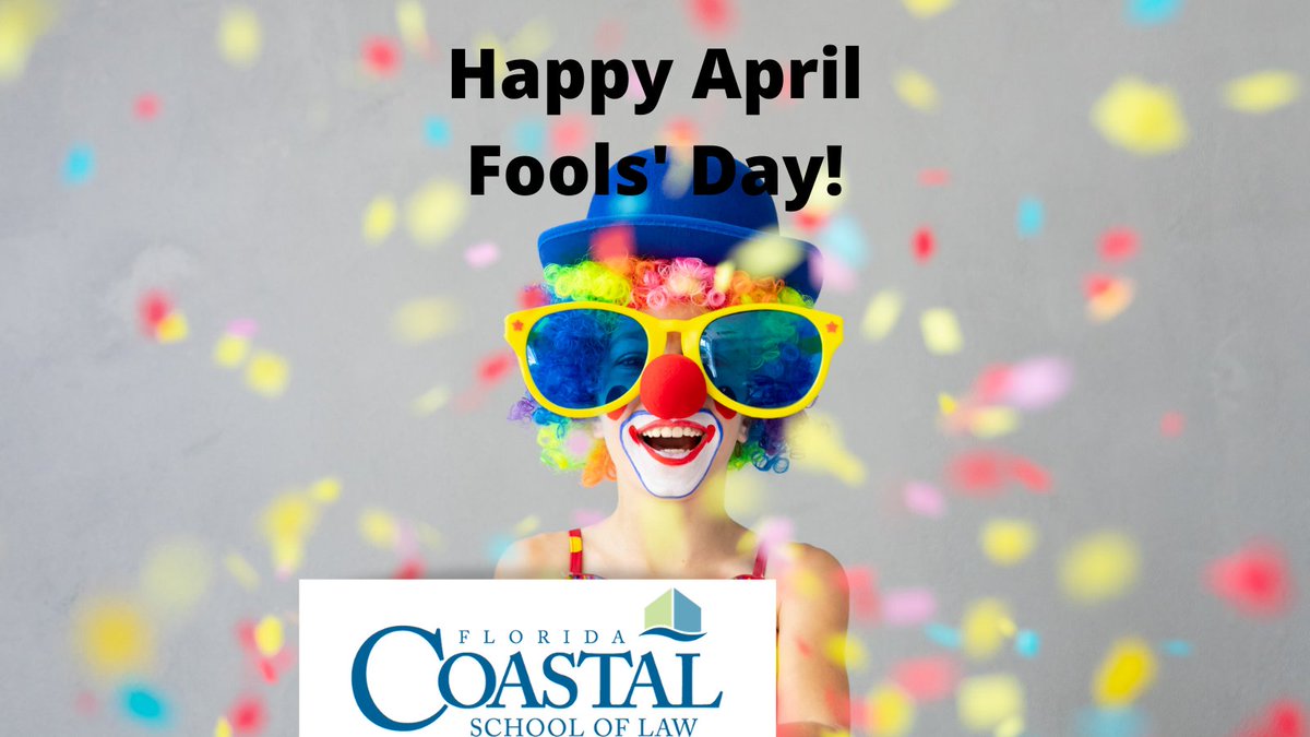 We know law school can be stressful but don't forget to have some fun! Happy April Fools' Day! Make someone laugh and smile today!