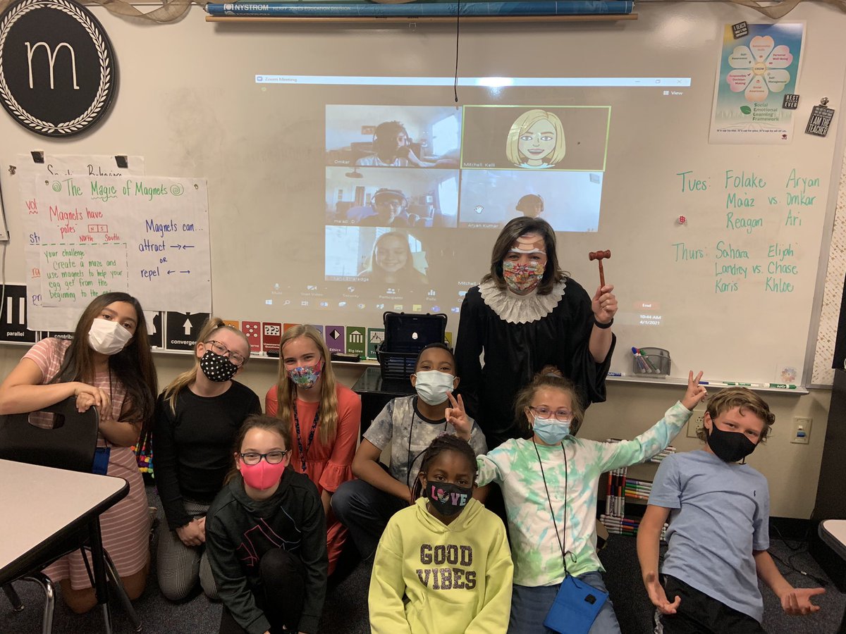 These 5th grade trial experts found a way to convince <a href="/kjrvaldez/">Kelley Valdez</a> that what happened with the witch in Hansel and Gretel might have just been a big misunderstanding.  <a href="/RoanokeRangers/">Roanoke Elementary</a> #notguilty