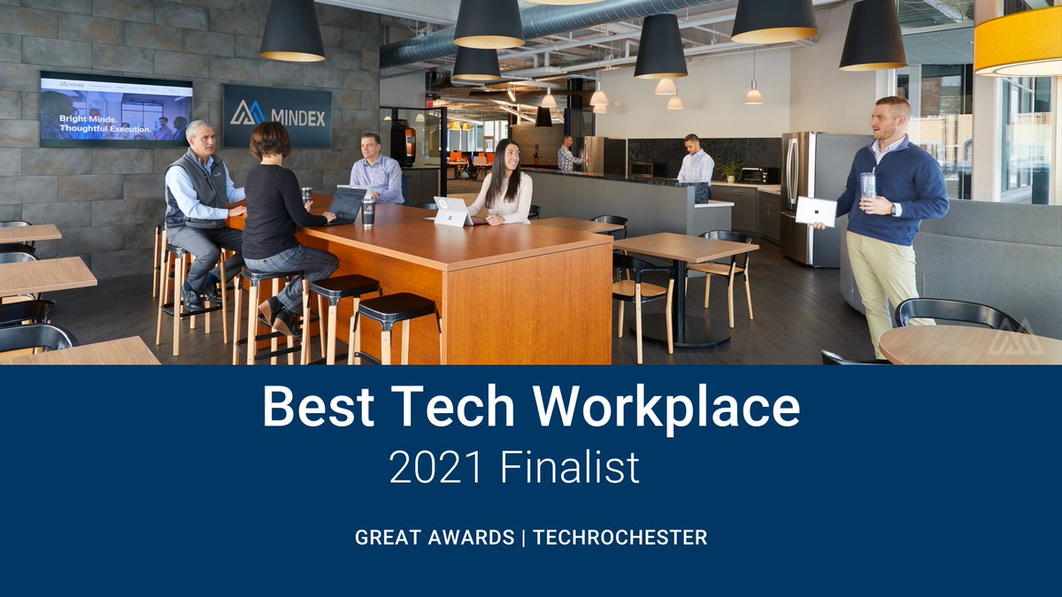 mindextech's tweet photo. Excited to be a finalist for Best Tech Workplace at the GREAT Awards with @techrochester! We continuously strive to create a culture that encourages healthy risk-taking and fuels creativity. https://t.co/nJYJ7aevOu
#innovation #2021GREATAwards #techrochester #RochesterNY https://t.co/MXZmcBnCav