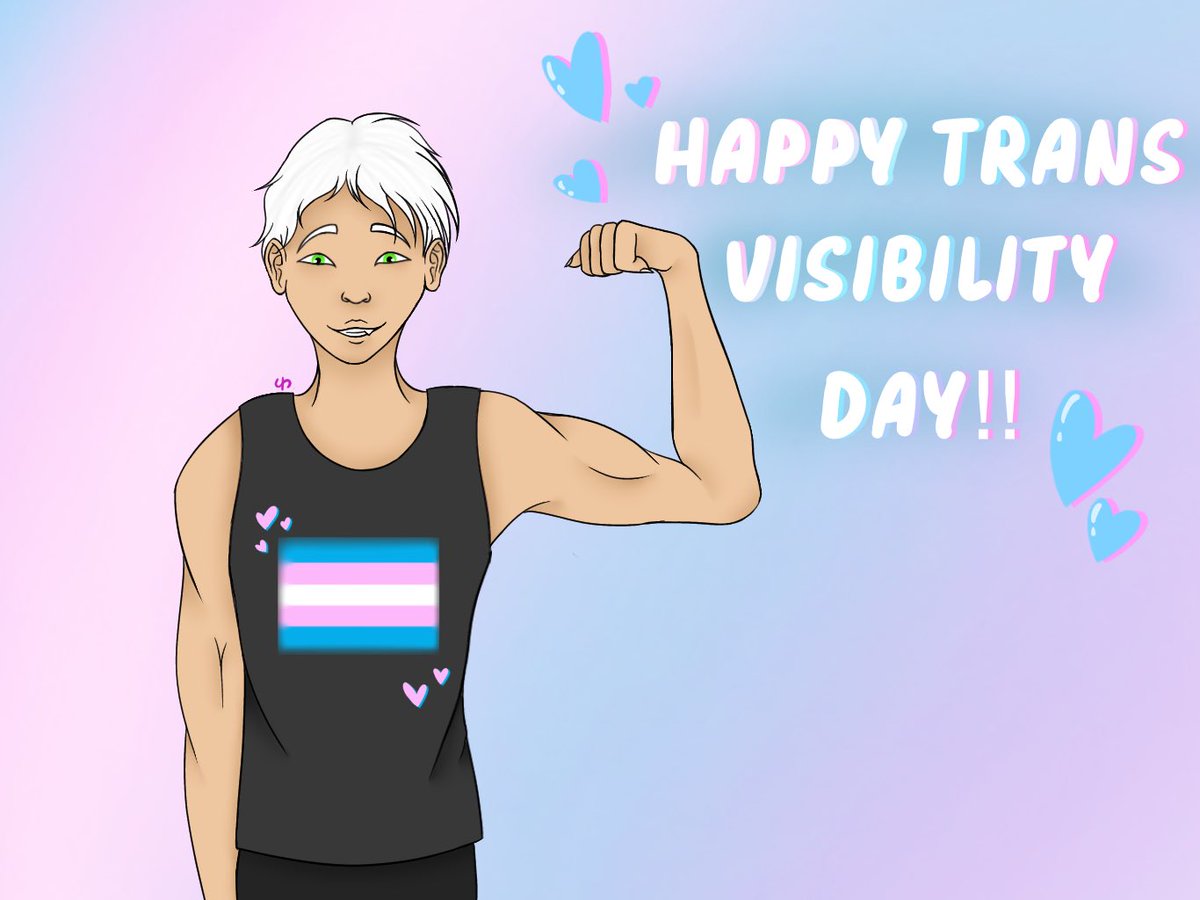 sakusei08's tweet photo. Happy (late) Trans visibility day!! 🏳️‍⚧️💖

#TransDayOfVisibility #TransVisibilityDay #drawing #digitalart #trans #oc #originalcharacter https://t.co/oQf9NboDzZ