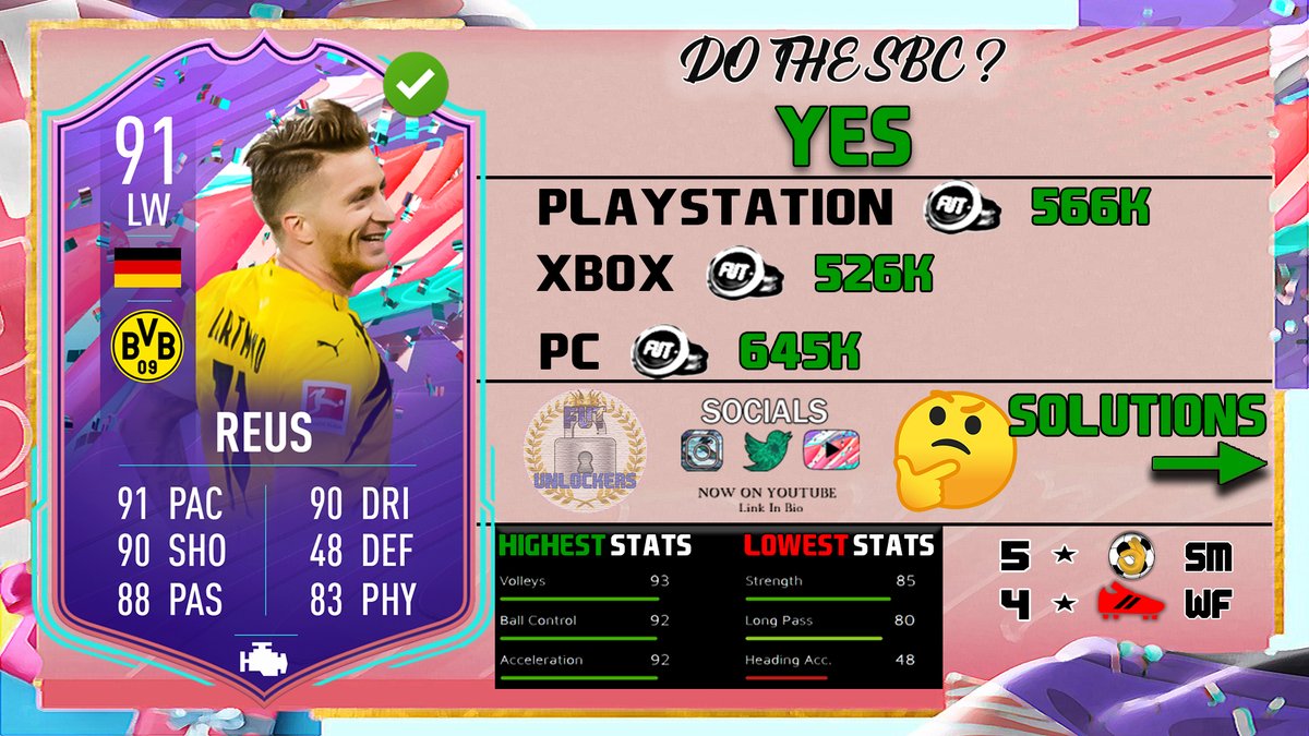 FUTUnlockers's tweet photo. Are You Doing This SBC?🤔#FUTBirthday

We Say If You Have The Coins, GO FOR IT!💰

Great Stats For A LW, Apply Engine For Upgraded Pace, Passing &amp; Dribbling🔥

#fifa #fut #ultimateteam #ps #football #fifaultimateteam #easports #easportsfifa #soccer #futchampions #totw #sbc https://t.co/VYXBpGoGXr