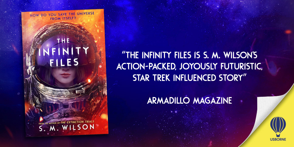 Usborne's tweet photo. Not sure how to spend your long weekend? How about travelling to SPACE?!

An explosive new space adventure from the author of #TheExtinctionTrials perfect for fans of Doctor Who. #TheInfinityFiles is out now.

https://t.co/A6f2cUiIMi https://t.co/CEfrirOtEF