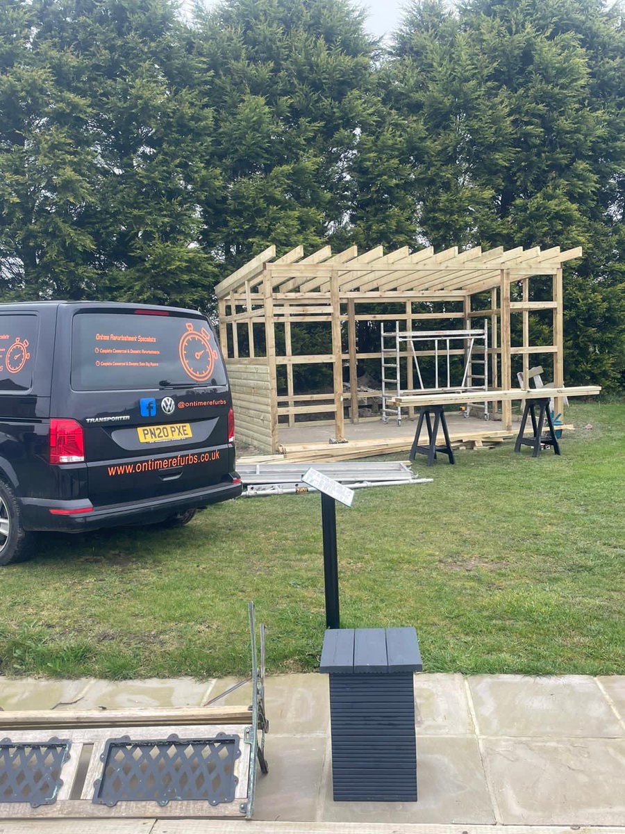 Tuesday2oclock's tweet photo. More progress on the shelter today. How good does this look already https://t.co/LinxTj8BJT