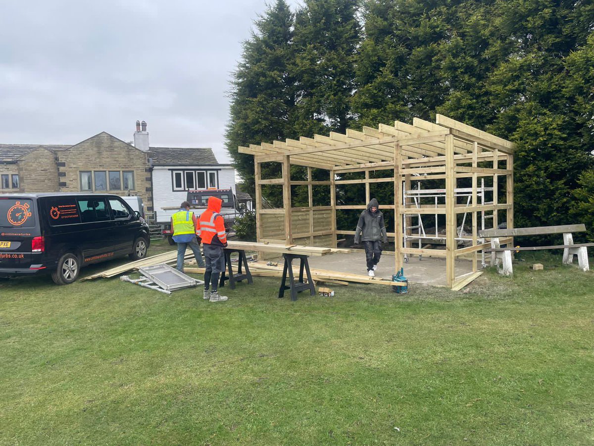 Tuesday2oclock's tweet photo. More progress on the shelter today. How good does this look already https://t.co/LinxTj8BJT