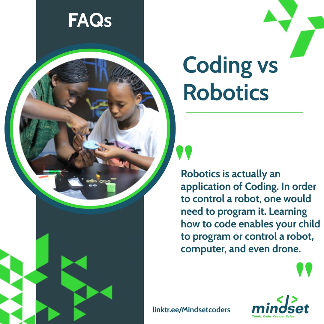 coding_mindset's tweet image. Coding or Robotics? 
With robotics, a program has to be coded to give it life! 
How cool is that? Let&apos;s give our kids an unfair advantage! 😊😊

#coding #robotics #coolkidscode #mindsetcoders
